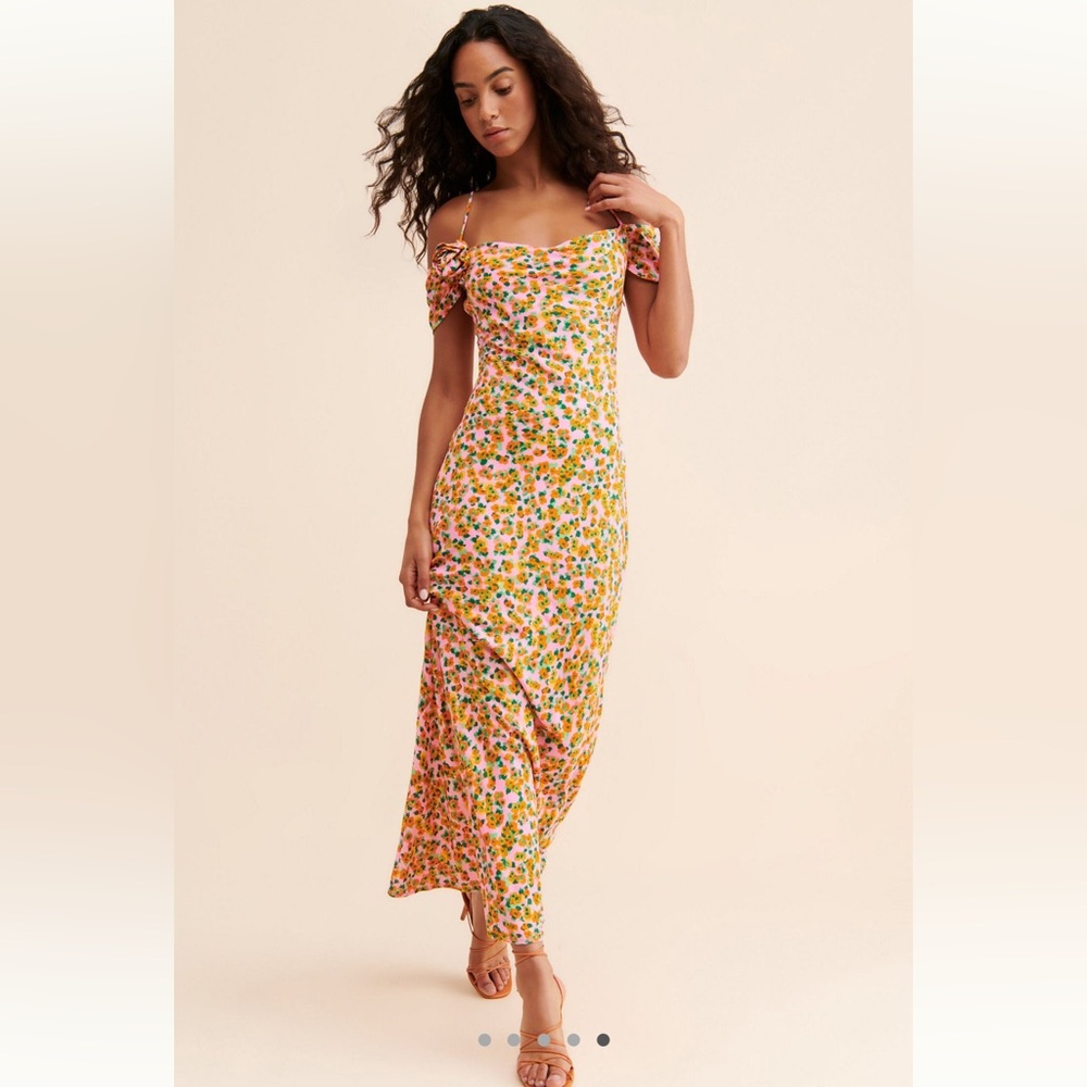 AFRM Vera Ditsy Floral Maxi Dress. Size Large